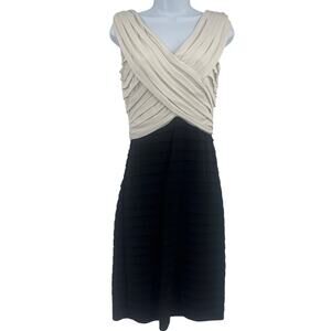 Scarlett Nite Bandage Dress 6 Holiday Elegant Formal Colorblock Old Hollywood